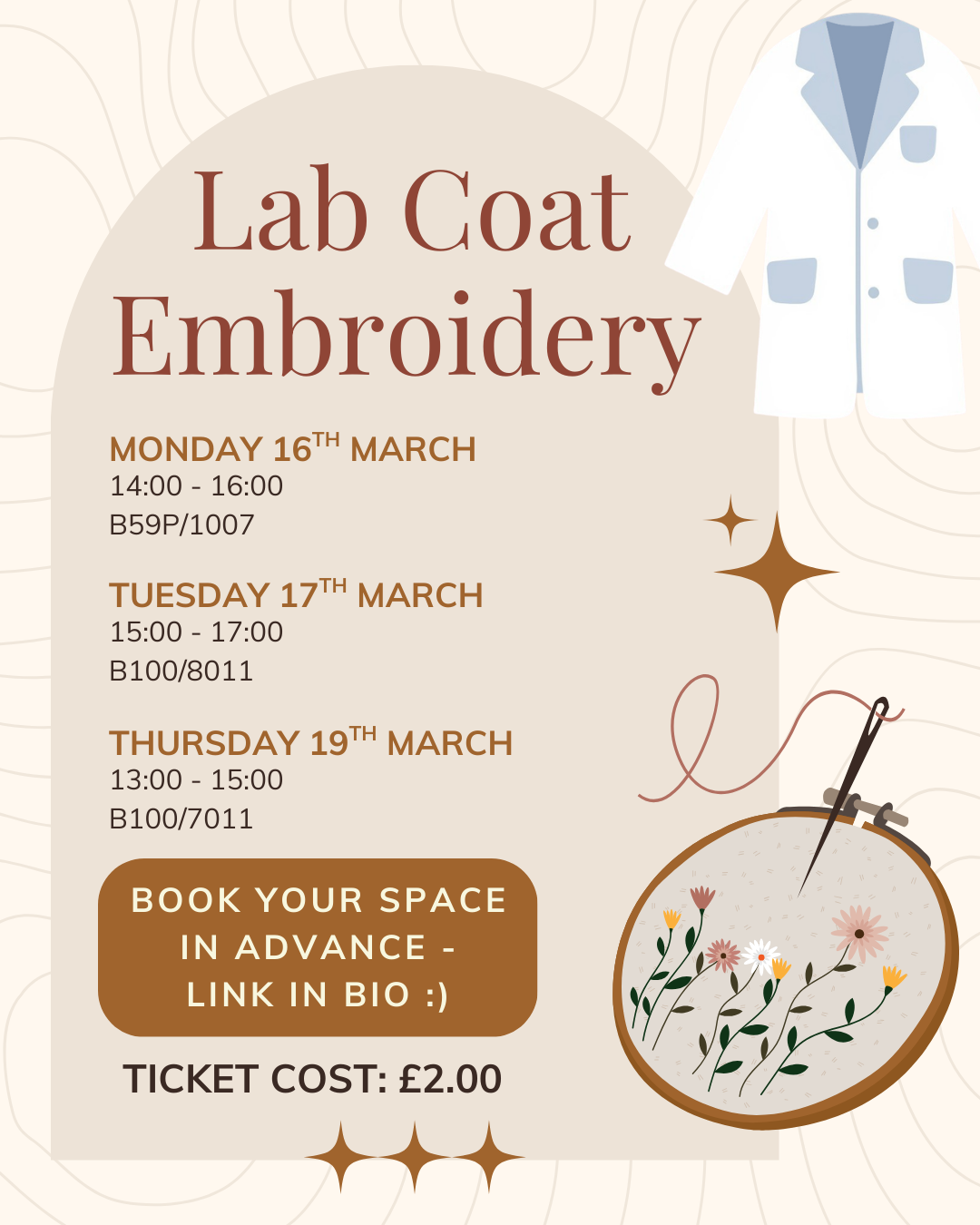 Lab Coat Embroidery 